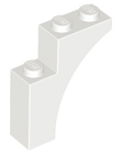 LEGO® los onderdeel Steen Boog in kleur Wit 13965