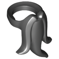 LEGO® los onderdeel Lijf Accessoire in kleur Zwart 93069