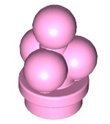 LEGO® los onderdeel Eten & Drinken in kleur Fel Roze 6254