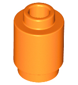 Plaatje in Gallery viewer laden, LEGO® los onderdeel Steen Rond in kleur Oranje 3062