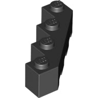 LEGO® los onderdeel Steen Aangepast in kleur Zwart 14413