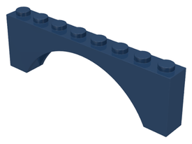 LEGO® los onderdeel Steen Boog in kleur Donkerblauw 3308