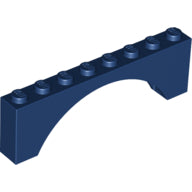 LEGO® los onderdeel Steen Boog in kleur Donkerblauw 3308
