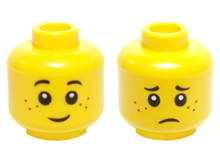 Plaatje in Gallery viewer laden, LEGO® los onderdeel Hoofd in kleur Geel 3626cpb0595