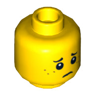 Plaatje in Gallery viewer laden, LEGO® los onderdeel Hoofd in kleur Geel 3626cpb0595