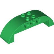 LEGO® los onderdeel Dakpan Gebogen in kleur Groen 11290
