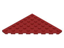 Plaatje in Gallery viewer laden, LEGO® los onderdeel Wig Plaat in kleur Donkerrood 30504