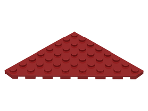 LEGO® los onderdeel Wig Plaat in kleur Donkerrood 30504