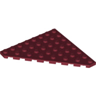 Plaatje in Gallery viewer laden, LEGO® los onderdeel Wig Plaat in kleur Donkerrood 30504