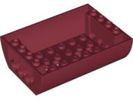 Plaatje in Gallery viewer laden, LEGO® onderdeel Dakpan Gebogen Omgekeerd Donkerrood 45410