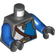 Plaatje in Gallery viewer laden, LEGO® Lijf met Motief Donker Blauwachtig Grijs 973pb1520c01