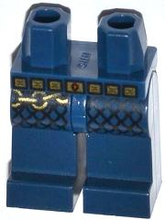 Plaatje in Gallery viewer laden, LEGO® onderdeel Benen met Motief Donkerblauw 970c00pb0272