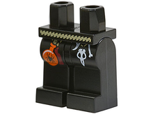 Plaatje in Gallery viewer laden, LEGO® los onderdeel Benen met Motief Zwart 970c00pb0280