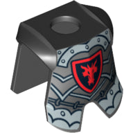Plaatje in Gallery viewer laden, LEGO® los onderdeel Lijf Accessoire in kleur Zwart 2587pb33