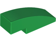 LEGO® los onderdeel Dakpan Gebogen in kleur Groen 50950