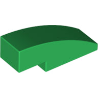 Plaatje in Gallery viewer laden, LEGO® los onderdeel Dakpan Gebogen in kleur Groen 50950