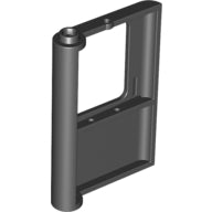 LEGO® los onderdeel Deur in kleur Zwart 4182