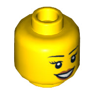 Plaatje in Gallery viewer laden, LEGO® los onderdeel Hoofd in kleur Geel 3626cpb0940