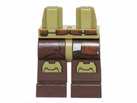 LEGO® los onderdeel Benen met Motief Olijfgroen 970c120pb04