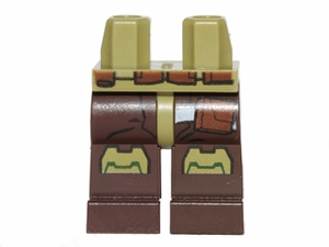 LEGO® los onderdeel Benen met Motief Olijfgroen 970c120pb04
