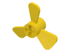 LEGO® los onderdeel Propellor in kleur Geel 6041
