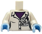 LEGO® los onderdeel Lijf met Motief Wit 973pb1483c01