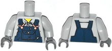 Plaatje in Gallery viewer laden, LEGO® Lijf met Motief Licht Blauwachtig Grijs 973pb1500c01