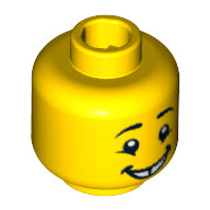 Plaatje in Gallery viewer laden, LEGO® los onderdeel Hoofd in kleur Geel 3626cpb0984