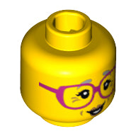 LEGO® los onderdeel Hoofd in kleur Geel 3626pb0998