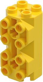 LEGO® los onderdeel Steen Aangepast in kleur Geel 6042