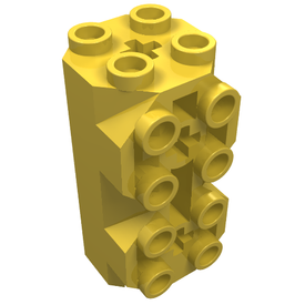 LEGO® los onderdeel Steen Aangepast in kleur Geel 6042