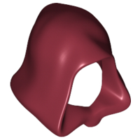 LEGO® los onderdeel Hoofddeksels in kleur Donkerrood 30381
