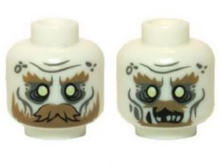 Plaatje in Gallery viewer laden, LEGO® los onderdeel Hoofd Gloed In Donker Wit 3626cpb0950