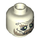 LEGO® los onderdeel Hoofd Gloed In Donker Wit 3626cpb0950