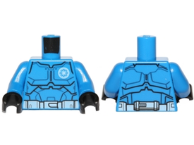 LEGO® los onderdeel Lijf met Motief Blauw 973pb1523c01