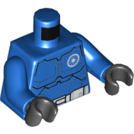 LEGO® los onderdeel Lijf met Motief Blauw 973pb1523c01