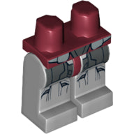 Plaatje in Gallery viewer laden, LEGO® los onderdeel Benen met Motief Donkerrood 970c86pb10