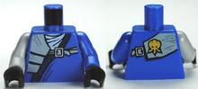 Plaatje in Gallery viewer laden, LEGO® los onderdeel Lijf met Motief Blauw 973pb1027c01