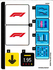 LEGO® stickervel set 60443-1 F1 Pit Stop & Pit Crew with Ferrari Car