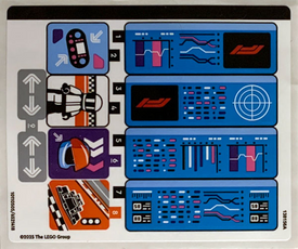 LEGO® stickervel set 60444-1 F1 Garage & Mercedes-AMG & Alpine Cars