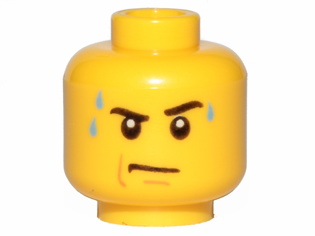 LEGO® los onderdeel Hoofd in kleur Geel 3626cpb0643