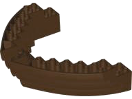 LEGO® los onderdeel Boot in kleur Donker Bruin 64645