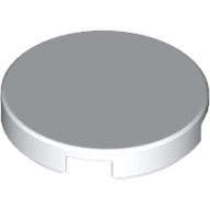 LEGO® los onderdeel Tegel Rond in kleur Wit 14769