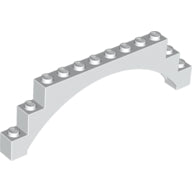 Plaatje in Gallery viewer laden, LEGO® los onderdeel Steen Boog in kleur Wit 14707