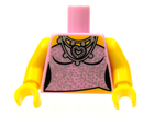 LEGO® los onderdeel Lijf met Motief Fel Roze 973pb0709c01