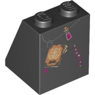 LEGO® los onderdeel Dakpan met Motief Zwart 3678bpb020