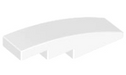 LEGO® los onderdeel Dakpan Gebogen in kleur Wit 61678