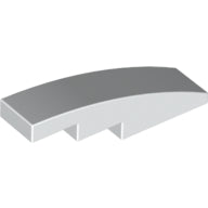 Plaatje in Gallery viewer laden, LEGO® los onderdeel Dakpan Gebogen in kleur Wit 61678