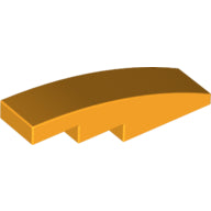 Plaatje in Gallery viewer laden, LEGO® los onderdeel Dakpan Gebogen Helder Licht Oranje 61678
