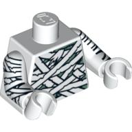 Plaatje in Gallery viewer laden, LEGO® los onderdeel Lijf met Motief Wit 973pb0793c01